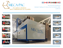 Tablet Screenshot of meca-pac.com